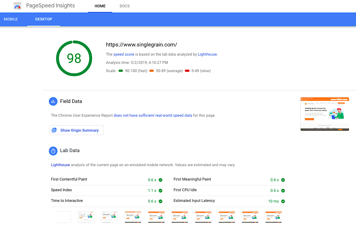 PageSpeed Insights